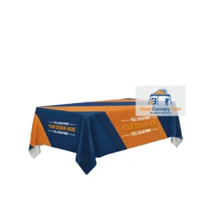 6 foot custom printed table throw cover